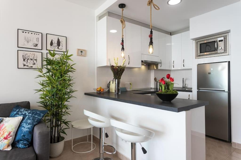 אליקאנטה Apartamento Con Vistas Al Mar Primera Linea De Playa Del Postiguet מראה חיצוני תמונה