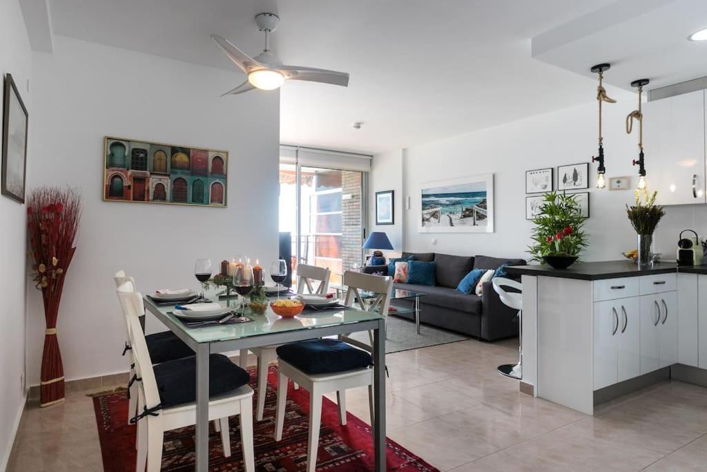 אליקאנטה Apartamento Con Vistas Al Mar Primera Linea De Playa Del Postiguet מראה חיצוני תמונה