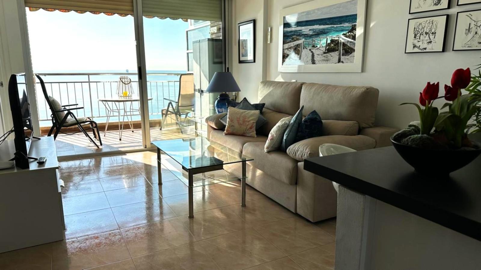 אליקאנטה Apartamento Con Vistas Al Mar Primera Linea De Playa Del Postiguet מראה חיצוני תמונה