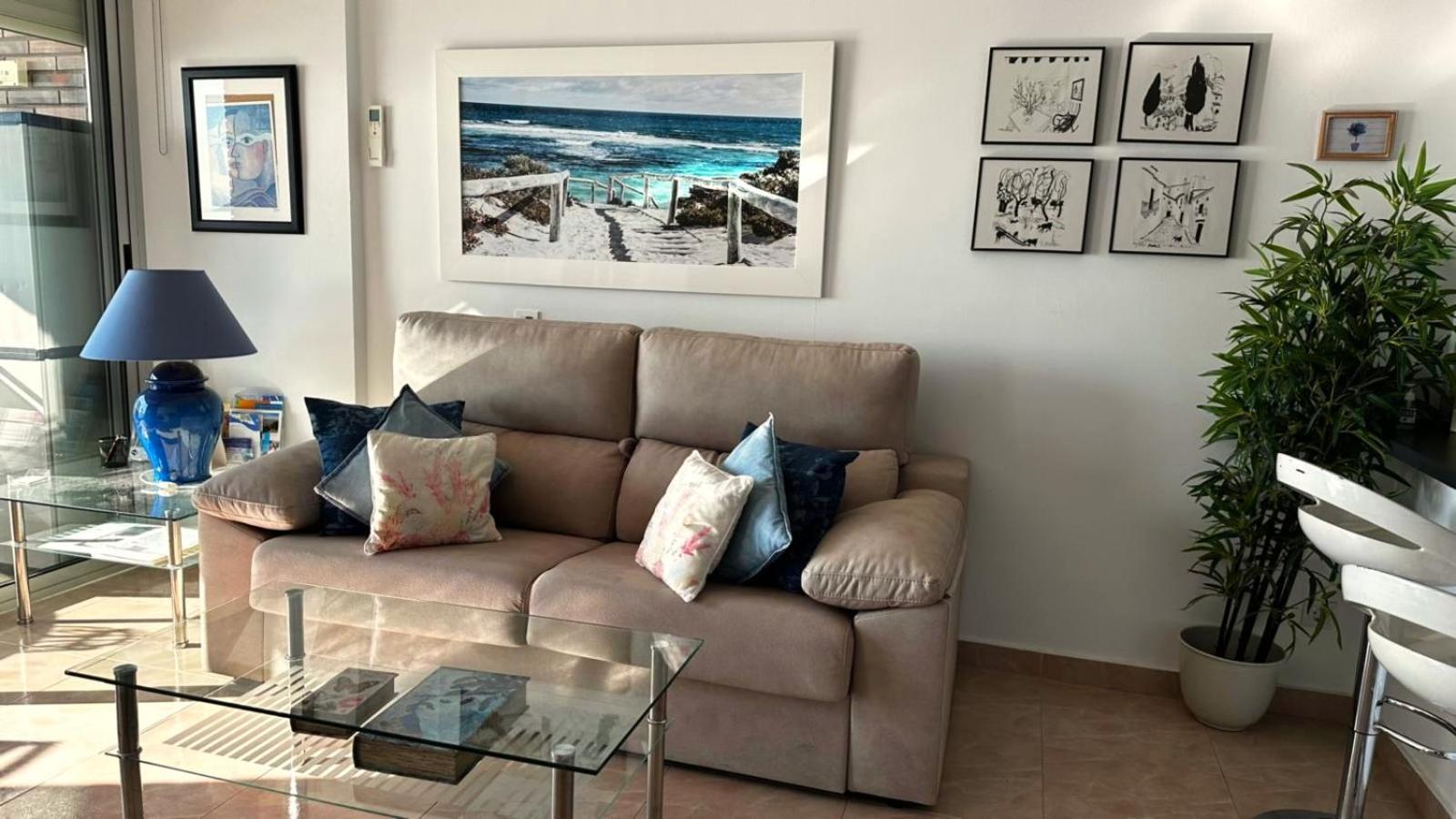 אליקאנטה Apartamento Con Vistas Al Mar Primera Linea De Playa Del Postiguet מראה חיצוני תמונה